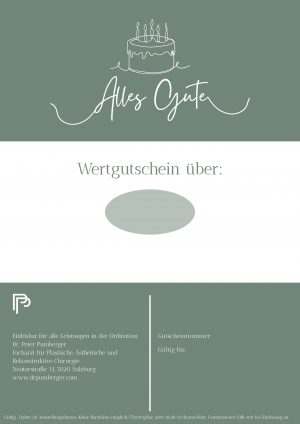 Wertgutschein "Alles Gute" Grün