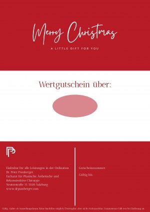 Wertgutschein "Merry Christmas"