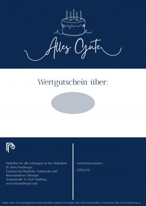 Wertgutschein "Alles Gute" Blau 1