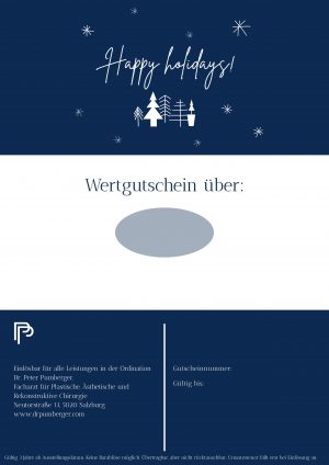 Wertgutschein "Happy Holidays"