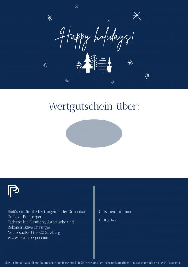 Wertgutschein "Happy Holidays"
