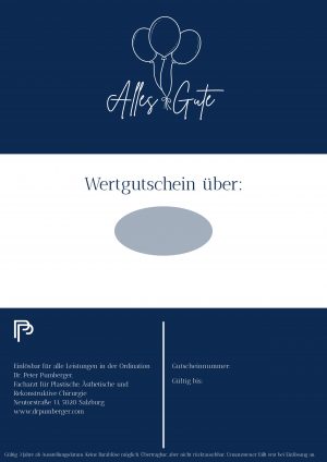 Wertgutschein "Alles Gute" Blau 2