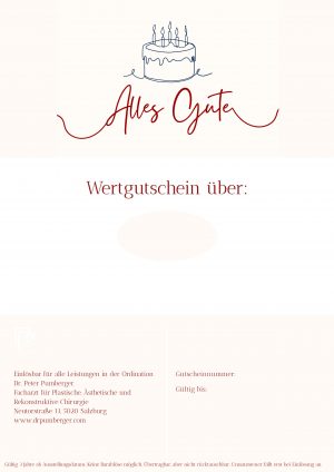 Wertgutschein "Alles Gute"