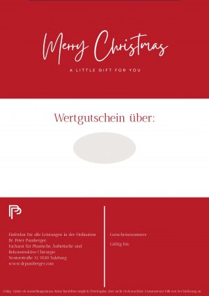 Wertgutschein "Merry Christmas"